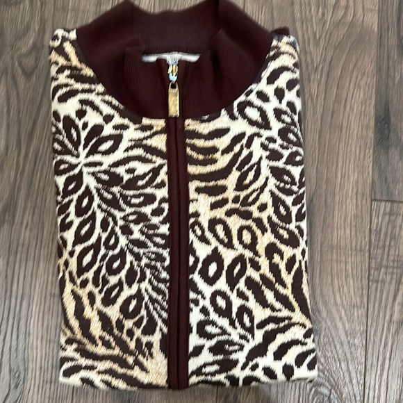 Vintage Needle & Threads Full Zip Jacket Animal Print - Picture 16 of 17